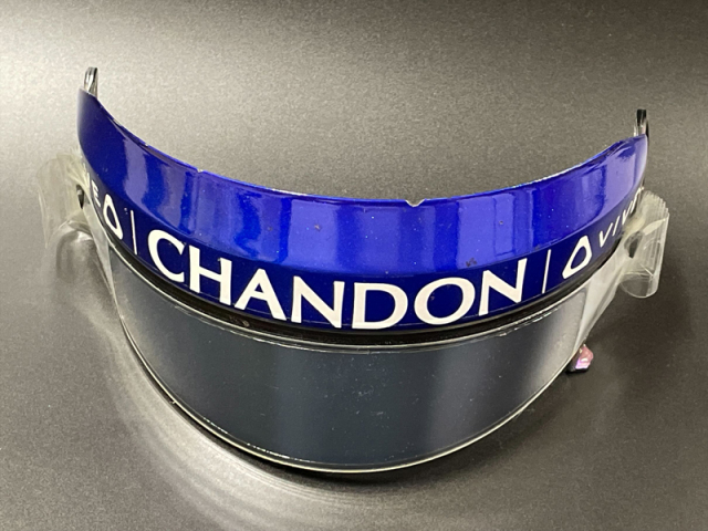 F.アロンソ 実使用 2018 ヘルメットバイザー(ザイロン付) F1グッズ