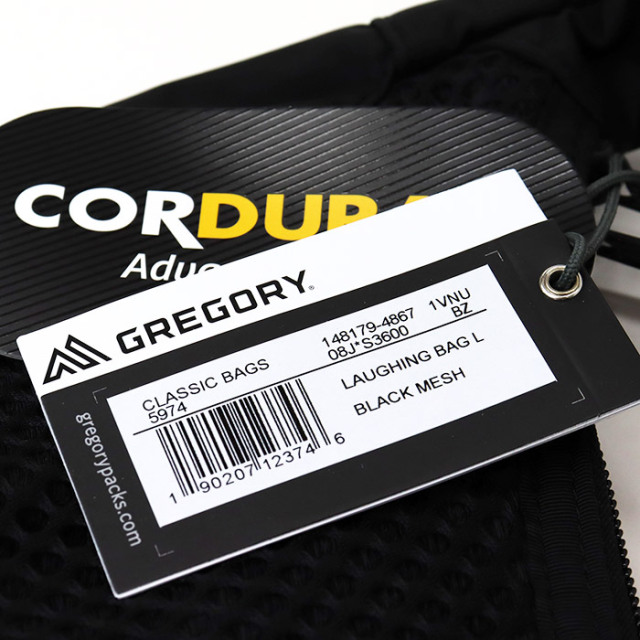 GREGORY グレゴリー ラフィンバッグL ブラックメッシュ 08J*S3600