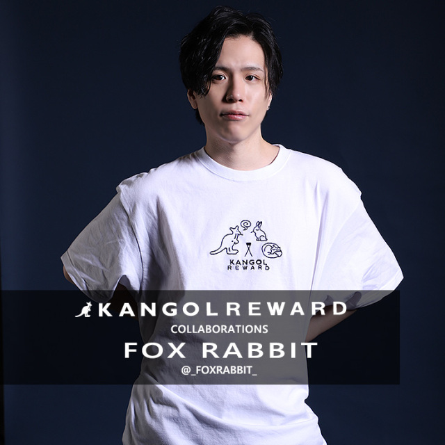 完全受注生産】FOX RABBIT×KANGOL REWARD コラボ企画！半袖Tシャツ