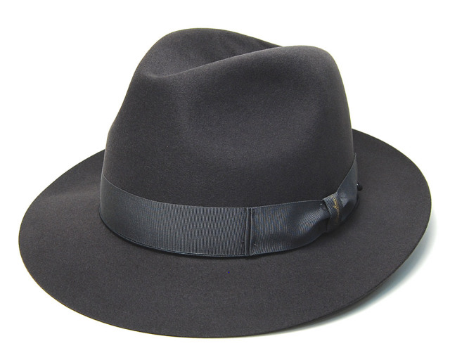 イタリア Borsalino(ボルサリーノ) ファーフェルト中折れ帽 ビーバー