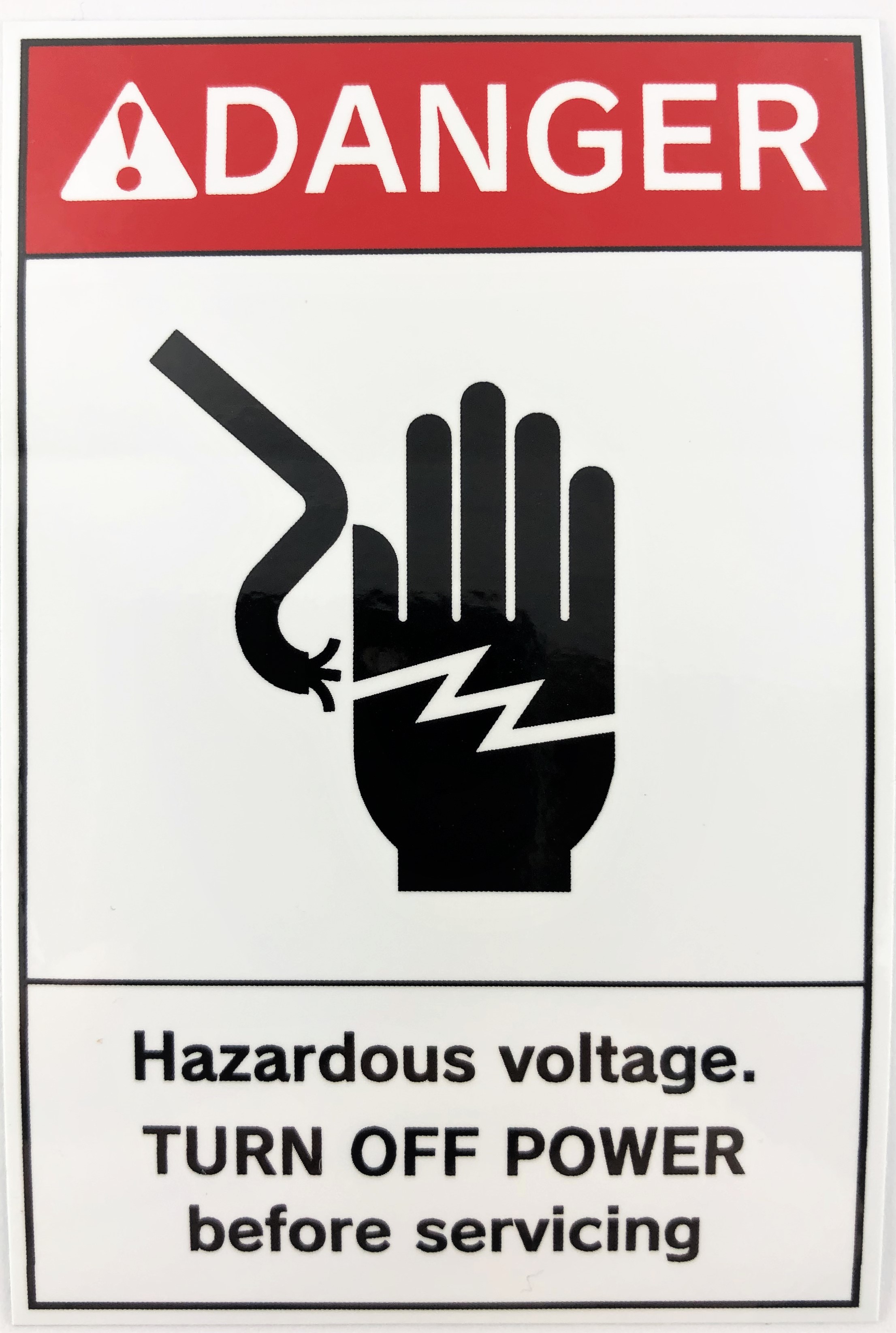 PLラベル 英文タイプ 感電注意