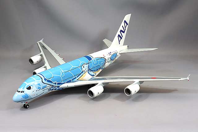 全日空商事 1/200 エアバス A380 ANA JA382A FLYING HONU エメラルド