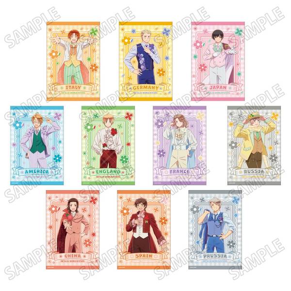 ヘタリア World☆Stars描き下ろしイラストカードセット【フラワー