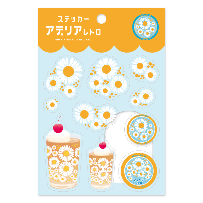 ADS-02：アデリアレトロ ステッカー 花ざかり〔OZ〕（4510180243648）