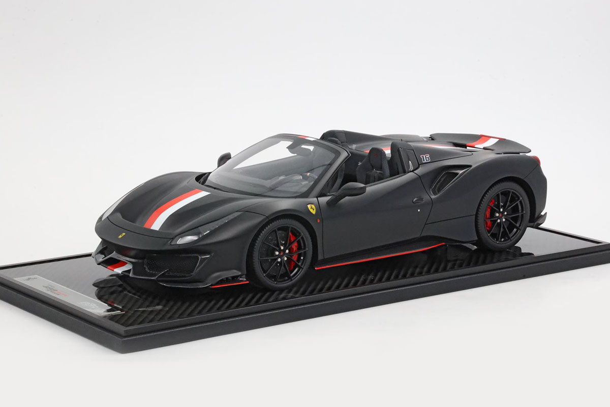 BBR1225CL 1/12 Ferrari 488 Pista Spider Open roof Charles Leclerc