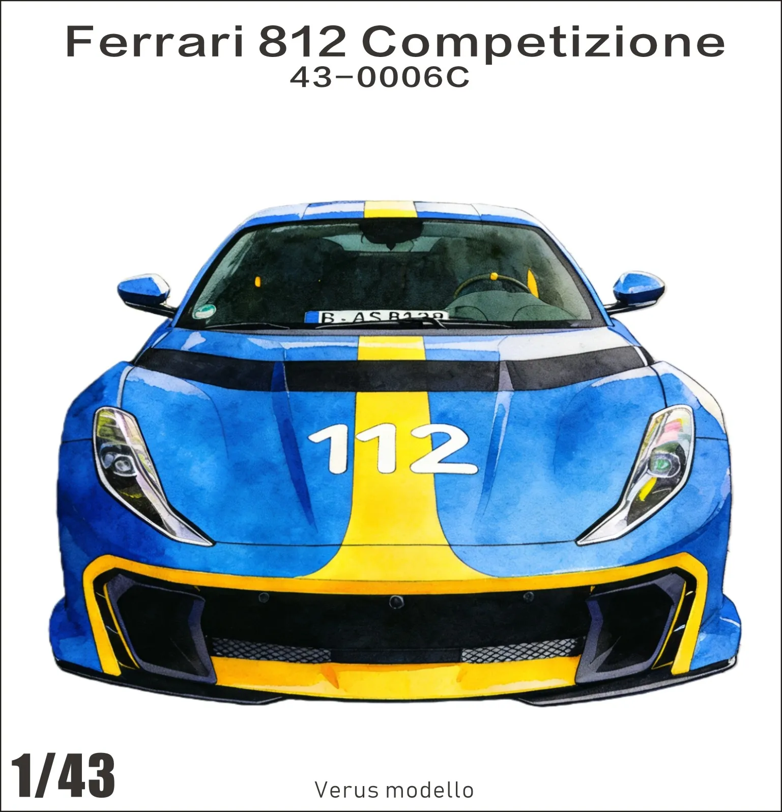 260226 アルファモデル 1/43 レジンキット フェラーリ 812 コンペティ