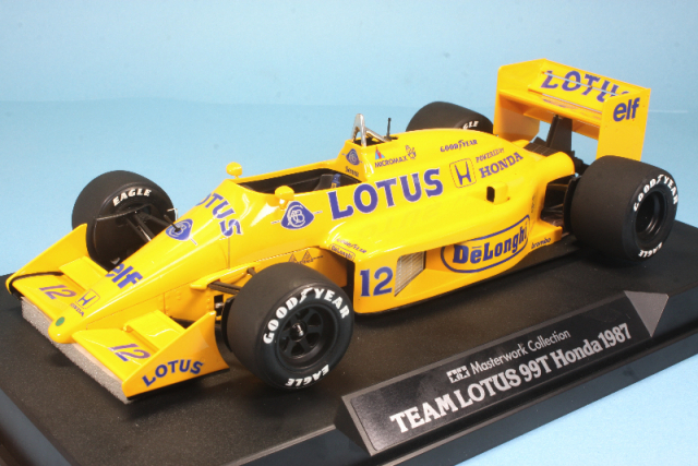 タミヤ 完成品 1/20 ロータス 99T ホンダ 1987 A.セナ デカール加工品