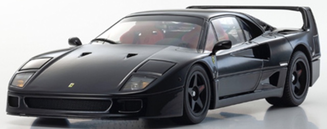 予約] 京商 1/18 フェラーリ F40 ブラック フル開閉 KS08416BK