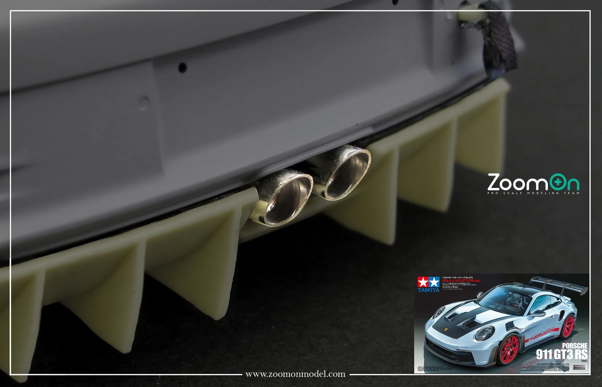 ZoomOn 1/24 エキパイ ポルシェ 911 GT3 RS タミヤ対応 ZT072 ミニカー