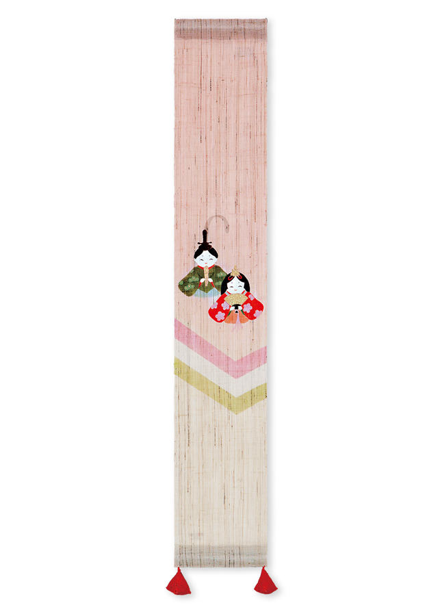 手染め麻豆タペ「三色雛」[京都洛柿庵オンラインショップ]