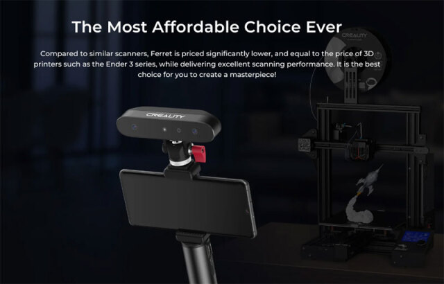 Creality 3Dスキャナー 3D Scanner CR-Scan Ferret 3D Printing 印刷用