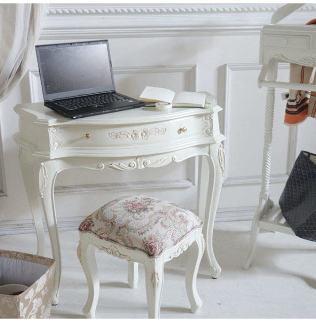 ドレッサーデスク スツール付き ホワイト パルマエミリア｜おしゃれ