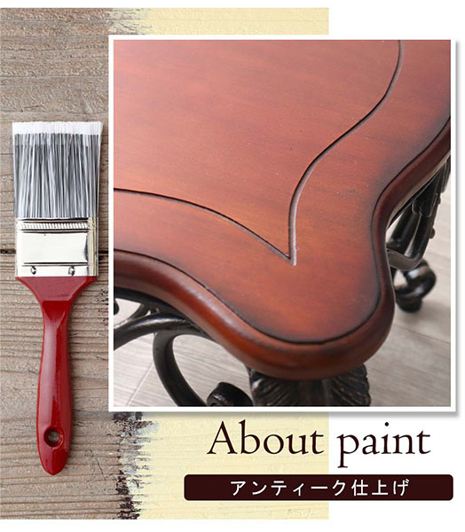 アイアン製 アンティーク調 スクエアテーブル 猫脚 サイドテーブル