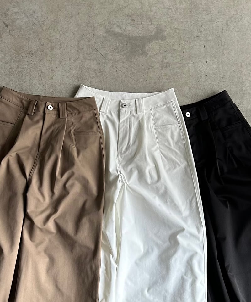 wide chino slacks/3size/3color | F A S H I R U