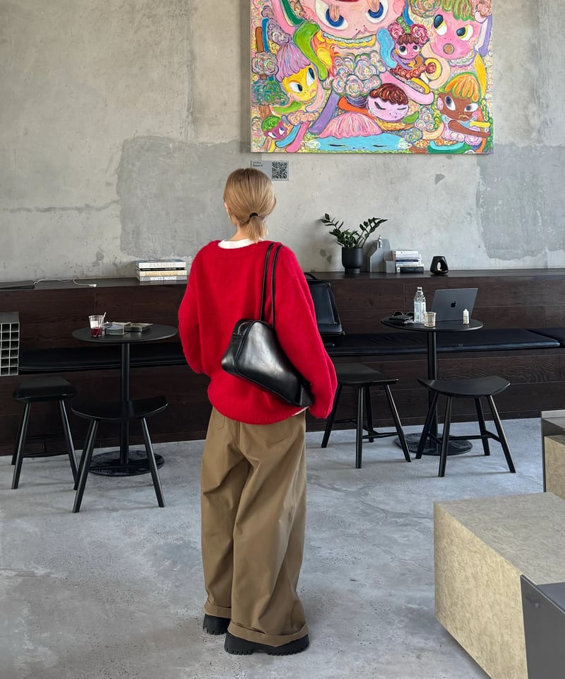 wide chino slacks/3size/3color | F A S H I R U