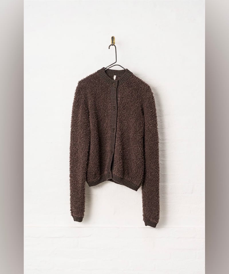 MJ.Watson/カシミヤ混テディニット・カーディガン/モカブラウン | ETTA