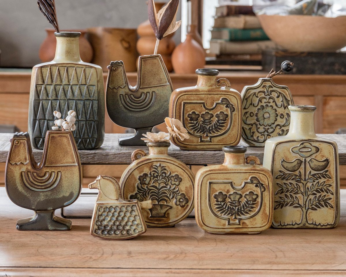 リバーシブル花器(arabesque round)【かしわ窯】 | ドライフラワーと