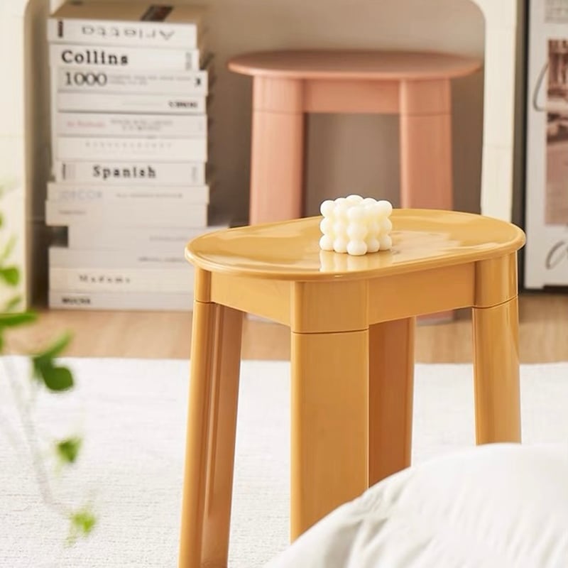 カラー オーバル サイドテーブル スツール 全6色 チェア | 70PARK