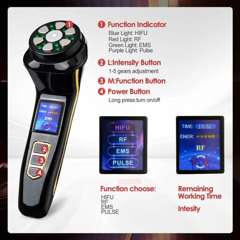 ハイフ付きRFとEMS カレント美顔器 | wakuwaku beauty