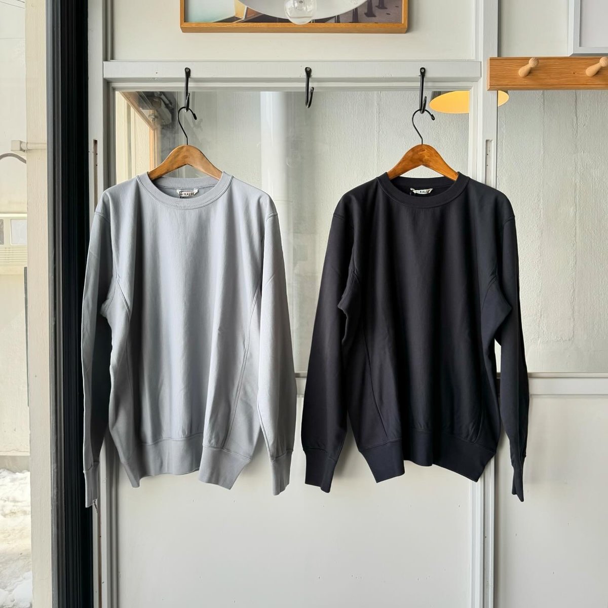 AURALEE ELASTIC HIGH GAUGE SWEAT P/O | Less Hi