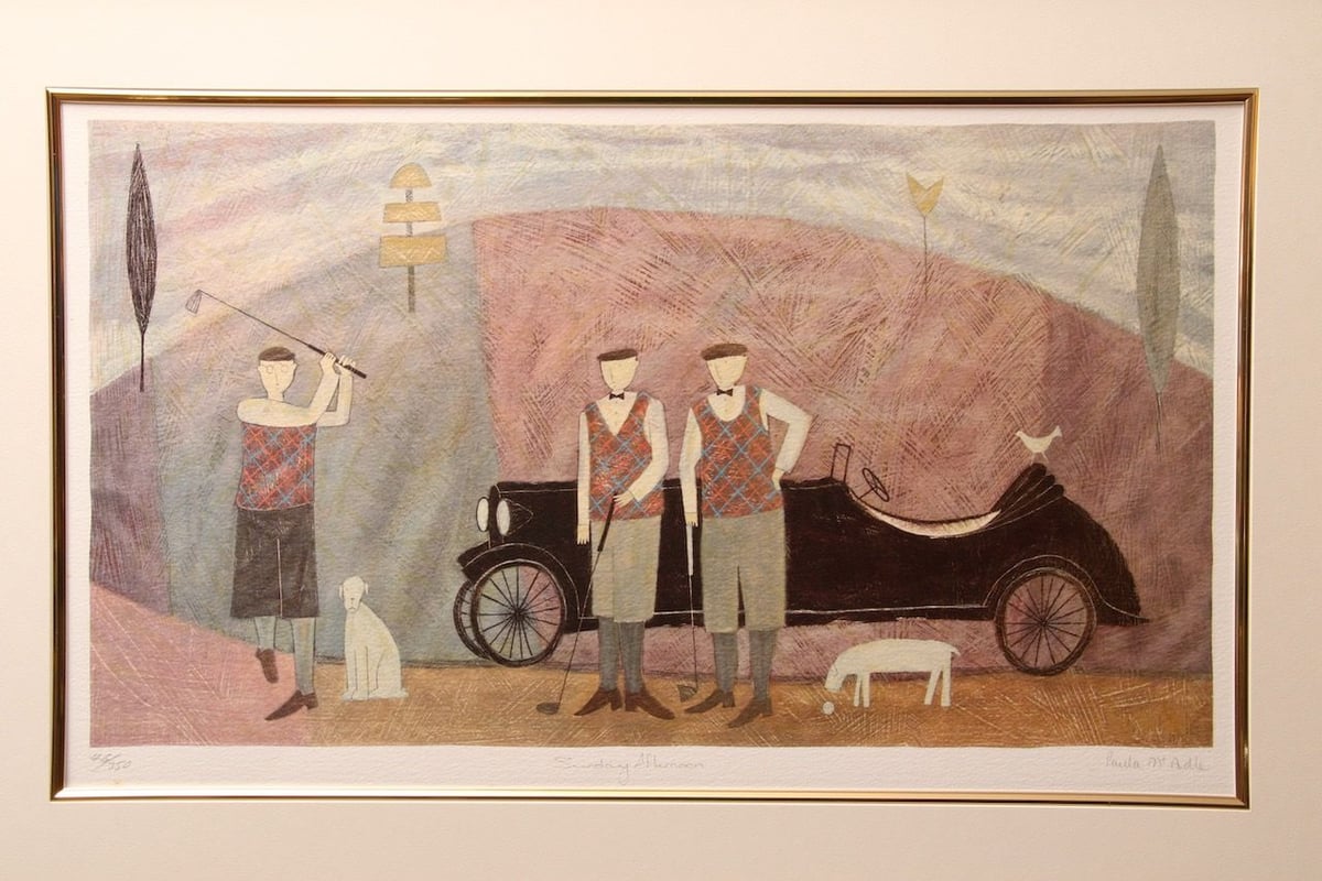 真作】ポーラ マッカードル/シルクスクリーン/Paula McArdle/サイン