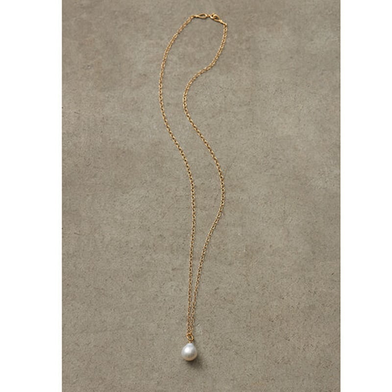 ミモレ別注・ボン マジック白蝶バロックパール一粒ネックレス | mi