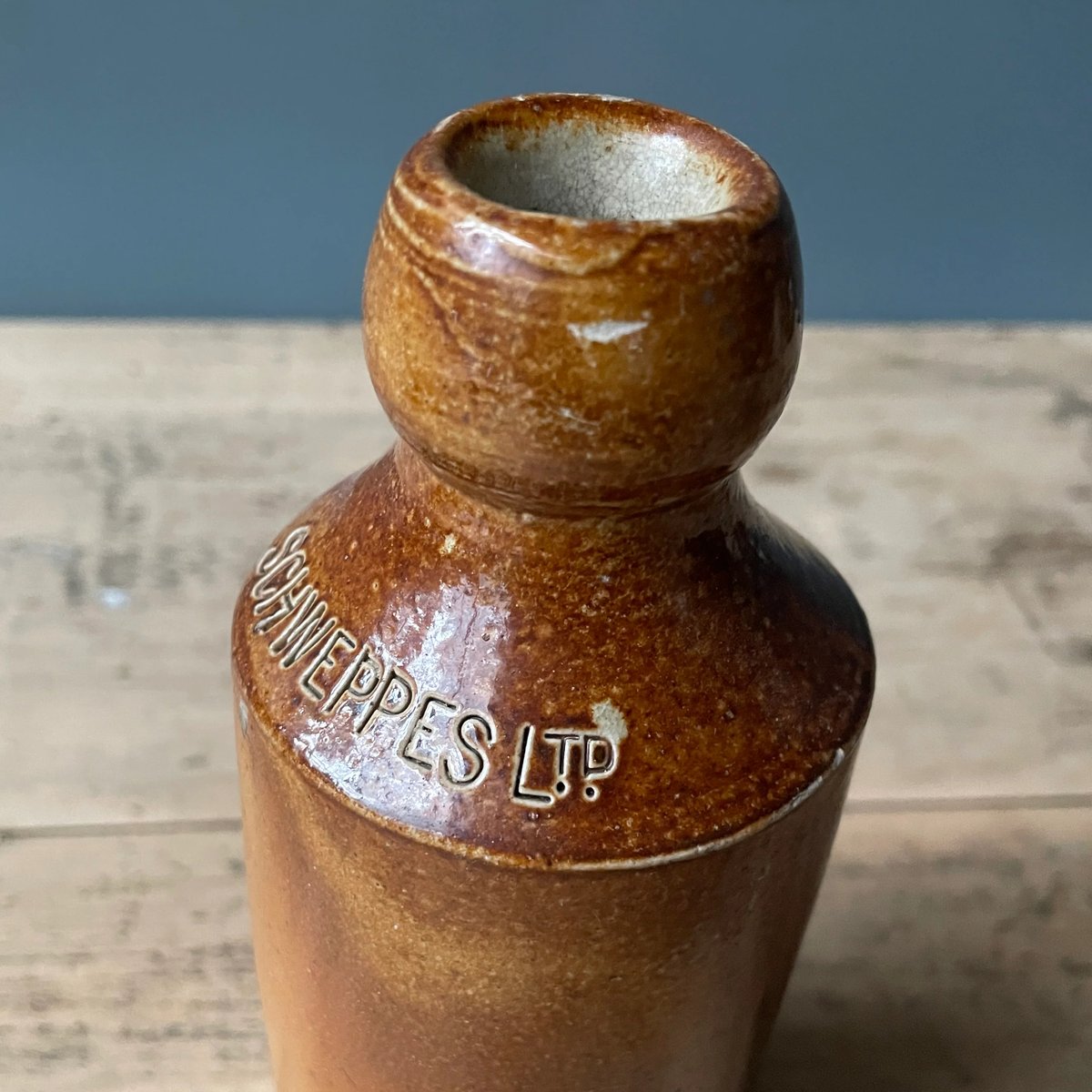 ブラウン陶器ボトル イギリスアンティーク ⑤ | OGISHIMA COFFEE Antiques