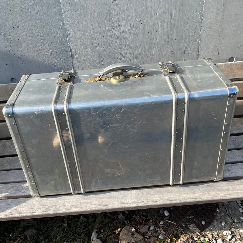 希少】ヴィンテージ アルミトランク スーツケース インダストリアル