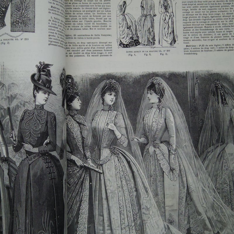 Le Moniteur de la Mode】フランスのファッション雑誌 1880'sアンテ