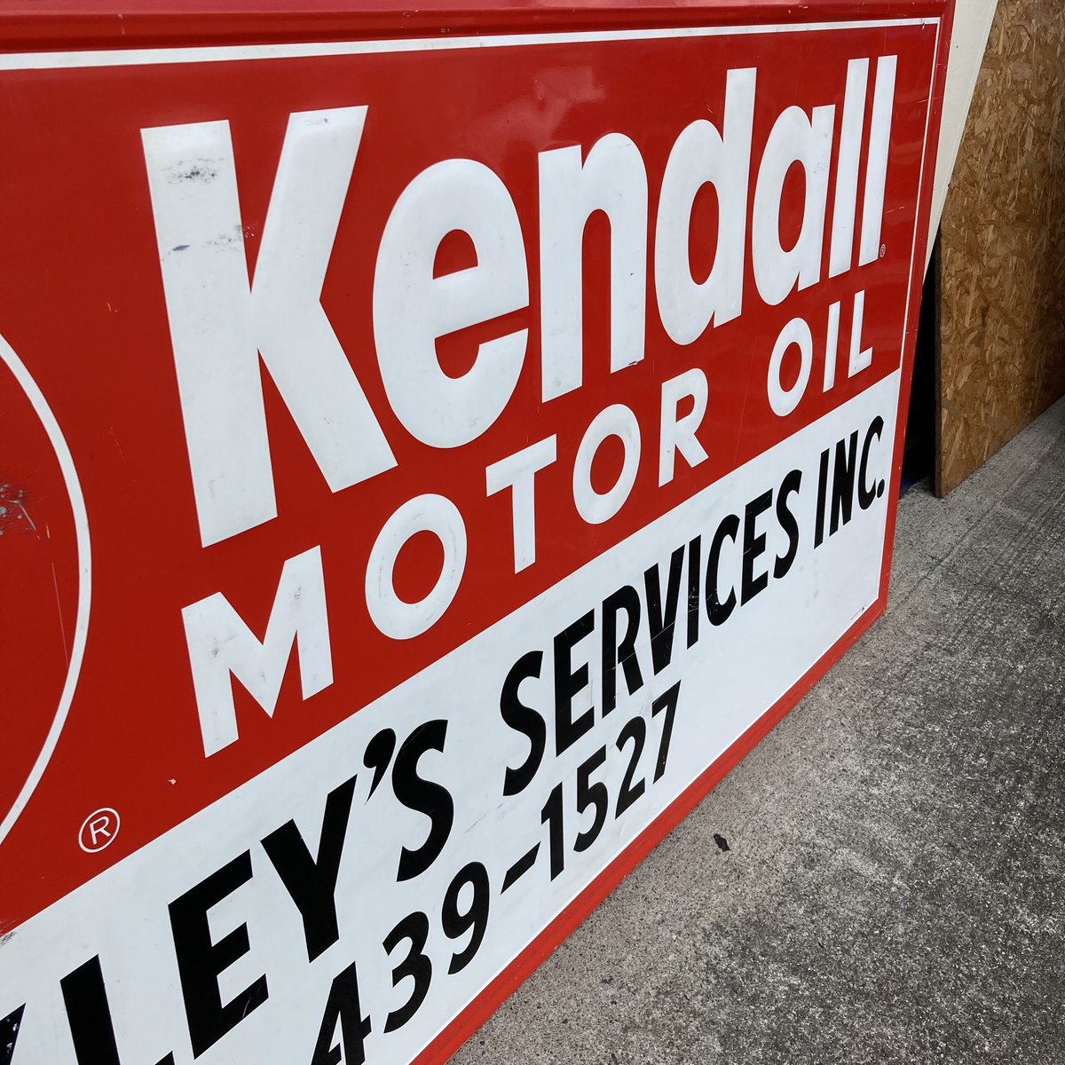 激レア‼️1980年代のKendallロゴ入り看板‼️ 激レア‼️1980年代の