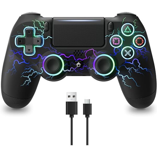 Amazon | ワイヤレスコントローラー (DUALSHOCK 4) ウェイブ・ブルー