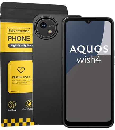 Amazon | 【整備済み品】AQUOS wish4 SH-52E ブラック docomoモデルSIM
