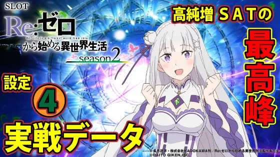 リゼロ2（スマスロ）】設定4実戦データ・スランプグラフ
