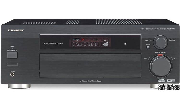 Pioneer VSX-D811S A/V receiver with Dolby Digital EX, DTS-ES, and