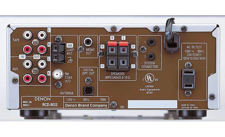 Denon D-M33S CD/AM/FM micro system at Crutchfield