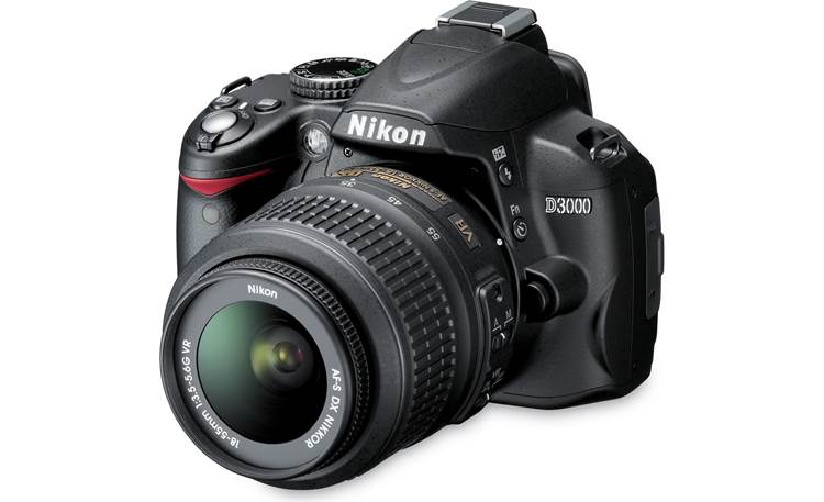 Nikon D3000 Kit 10.2-megapixel digital SLR camera with 18-55mm