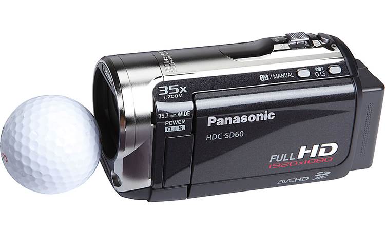 Panasonic HDC-SD60 (Black) HD camcorder with 25X optical zoom