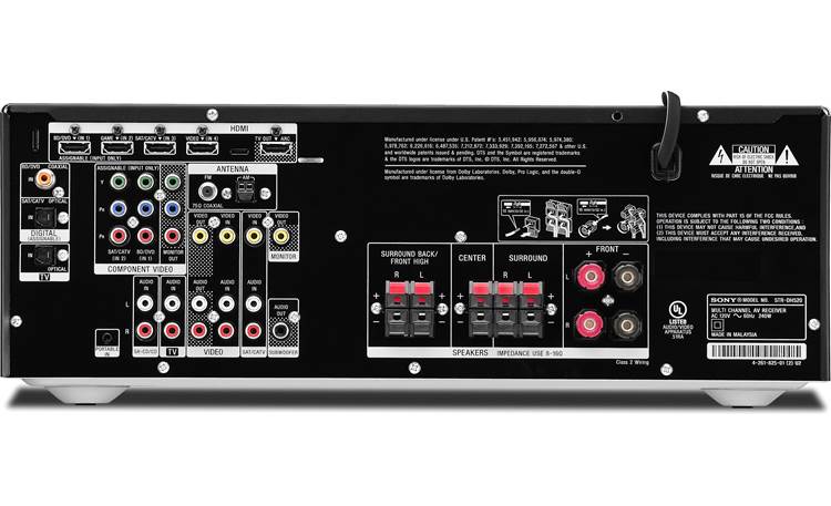 Sony STR-DH520 7.1-channel home theater receiver at Crutchfield