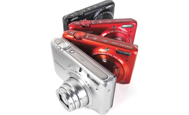 Nikon Coolpix S6500 (Orange) 16-megapixel digital camera with 12X