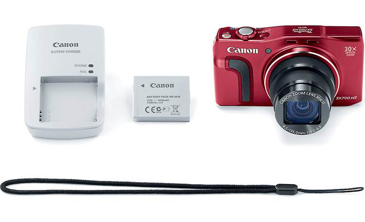 Canon PowerShot SX700 HS (Red) 16.1-megapixel digital camera with