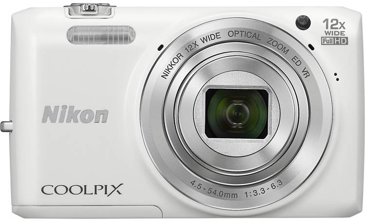 Nikon Coolpix S6800 (White) 16-megapixel digital camera with 12X