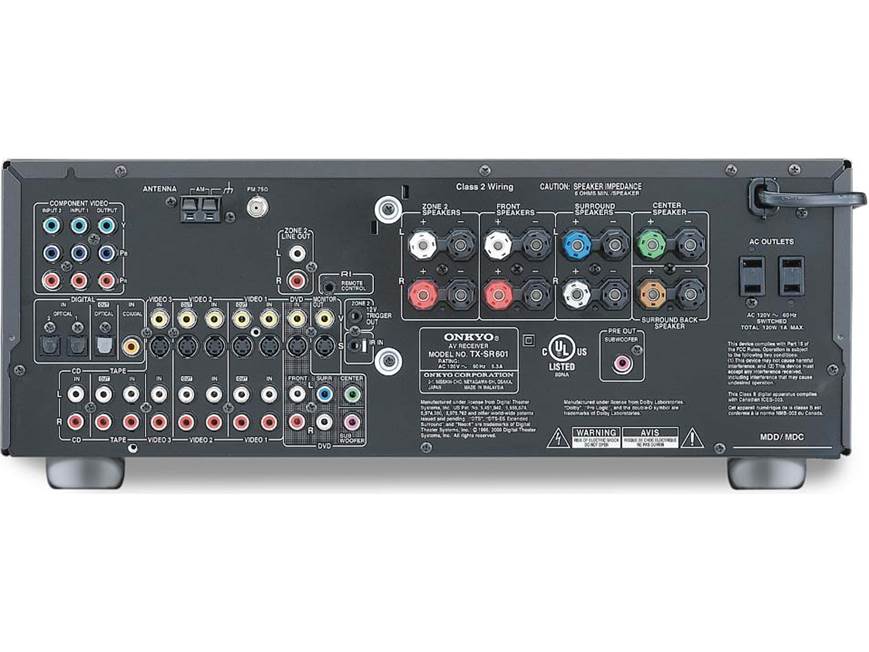 Onkyo TX-SR601 (Black) Home theater receiver with Dolby Digital EX