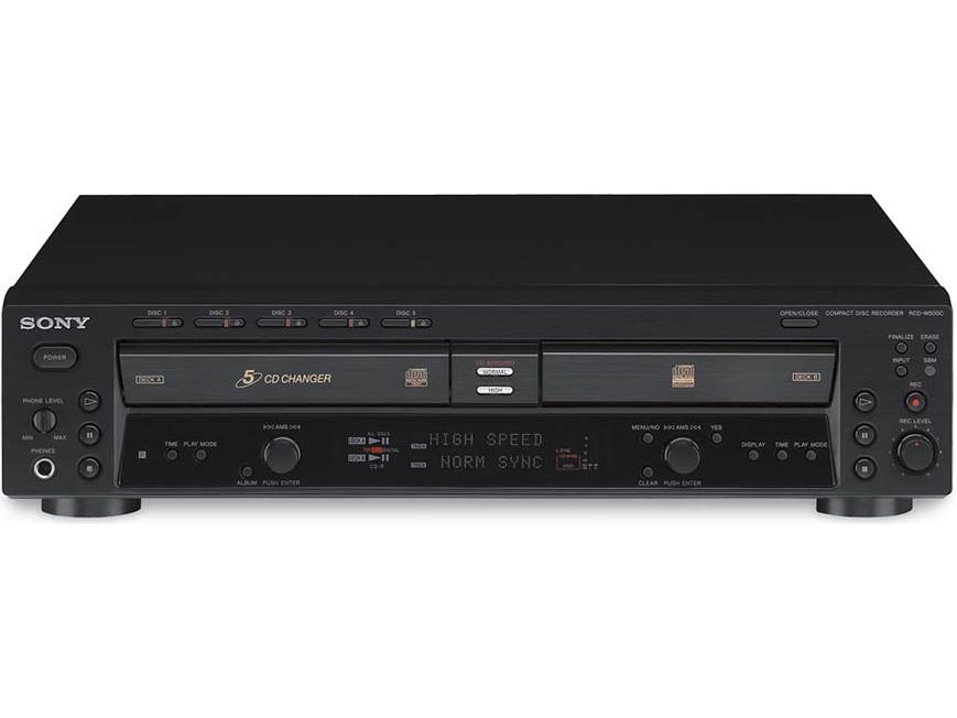 Sony RCD-W500C CD recorder + 5-disc changer at Crutchfield