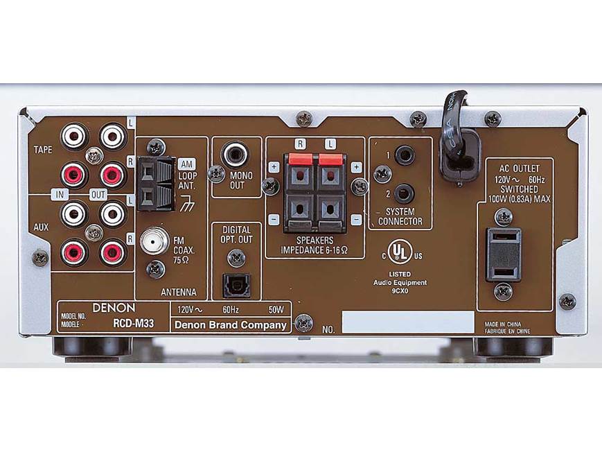 Denon D-M33S CD/AM/FM micro system at Crutchfield