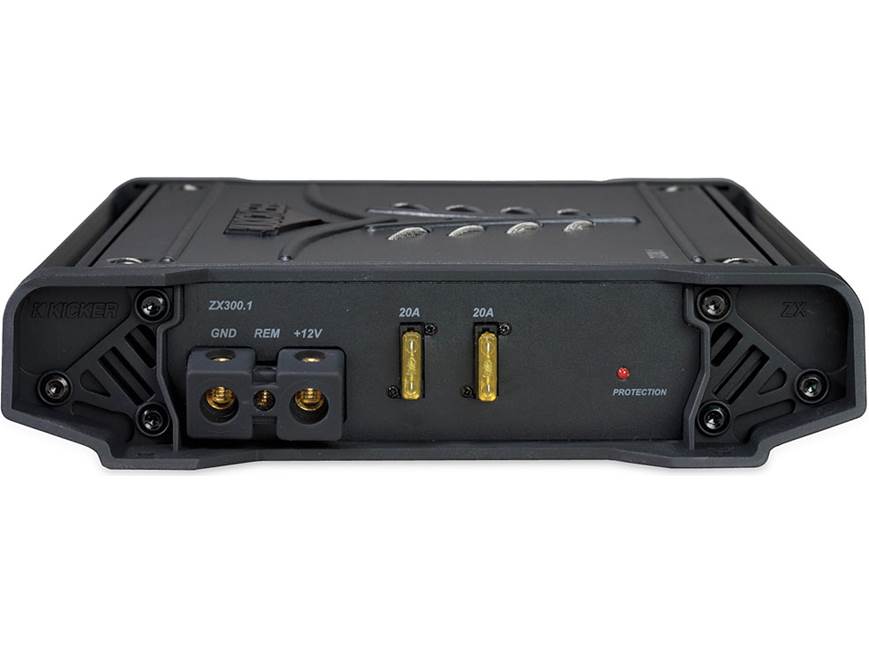 Kicker 08ZX300.1 Mono subwoofer amplifier 300 watts RMS x 1 at 2