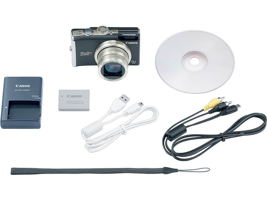 Canon PowerShot SX200 IS (Black) 12.1-megapixel digital camera