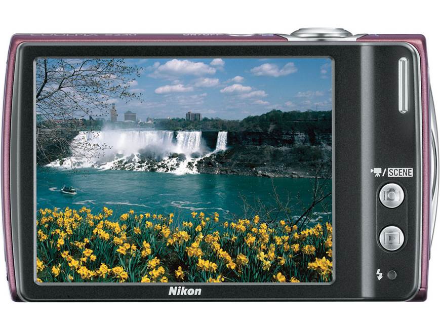 Nikon Coolpix S230 (Plum) 10-megapixel digital camera with 3X