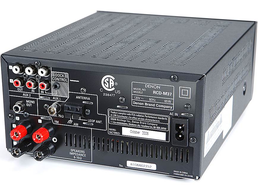 Denon D-M37 CD/AM/FM micro system at Crutchfield