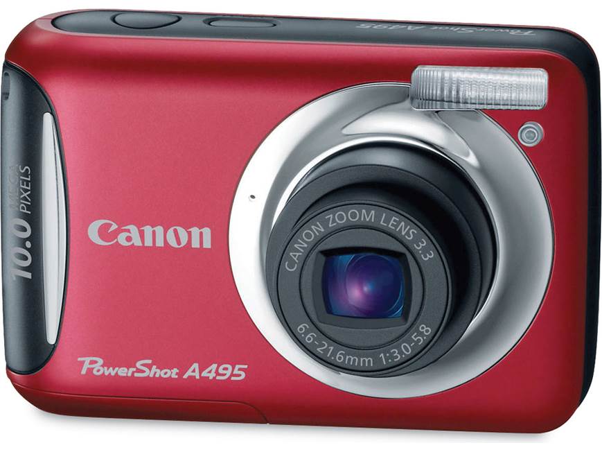 Canon PowerShot A495 (Blue) 10-megapixel digital camera with 3.3X