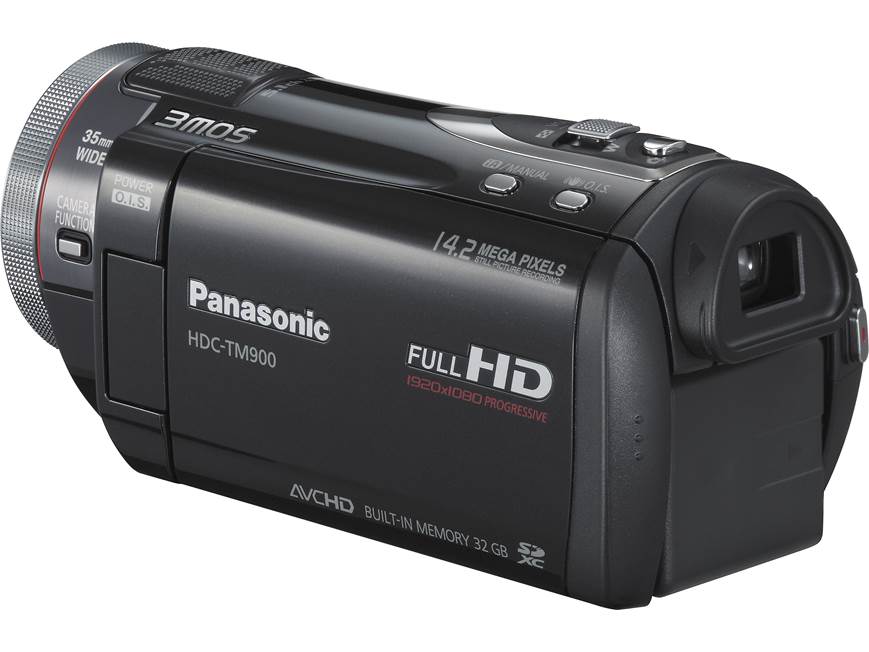 Panasonic HDC-TM900 HD camcorder with 32GB flash memory, 3D-ready
